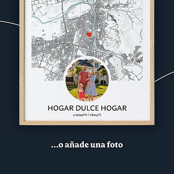 Mapa de un nuevo hogar es photo