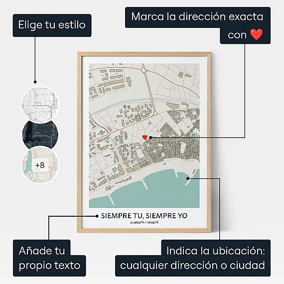 Mapa Para Bodas — regalo de boda personalizado