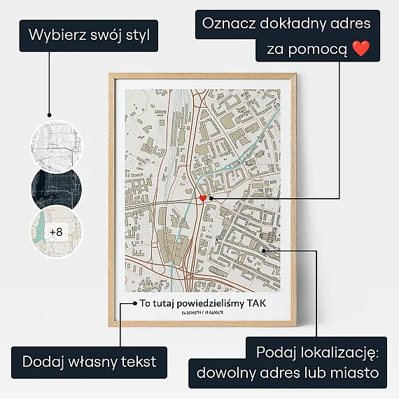 Mapa Slubna — personalizowany prezent ślubny