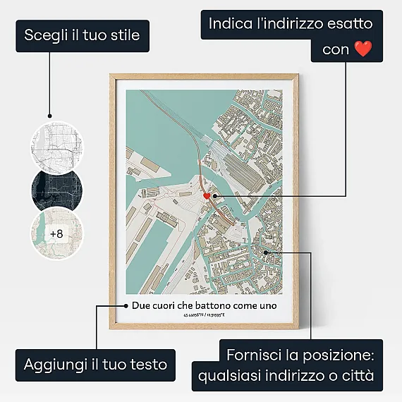 Mappa Di Matrimonio — regalo di nozze personalizzato