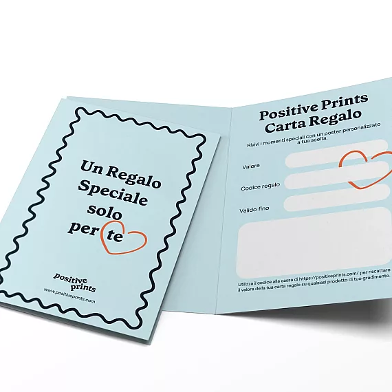Gift Card — stampa artistica personalizzata