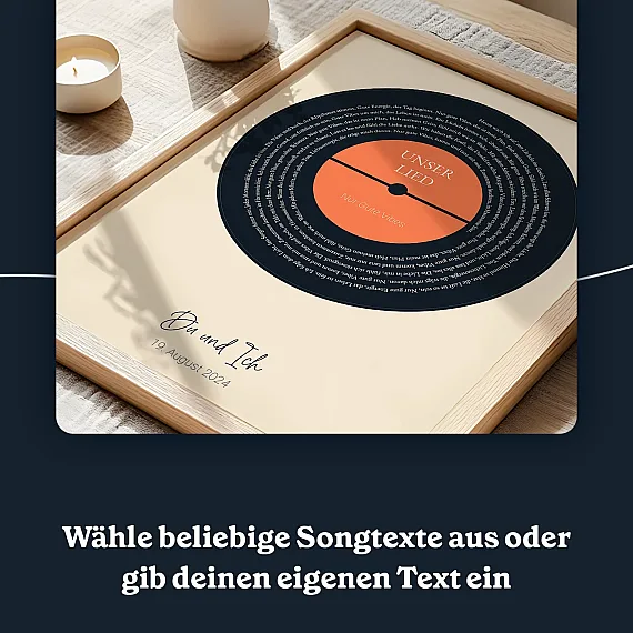 DE_song lyrics_Custom Song Lyrics Art