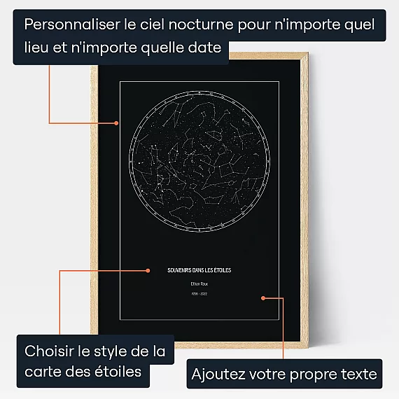 Souvenirs Dans Les Etoiles — cadeau personnalisé pour lui