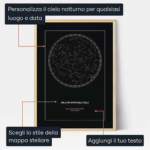 Brilla Nelle Stelle — regalo personalizzato per lui