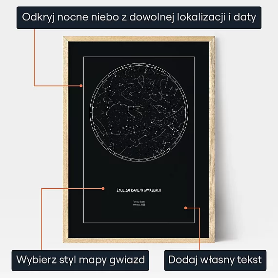 Zycie Zapisane W Gwiazdach — personalizowany prezent dla niego