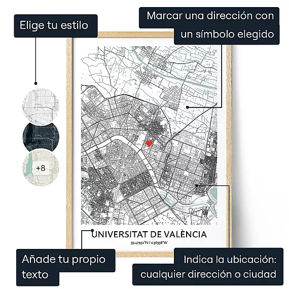 Mapa Para Graduaciones — regalo personalizado para él