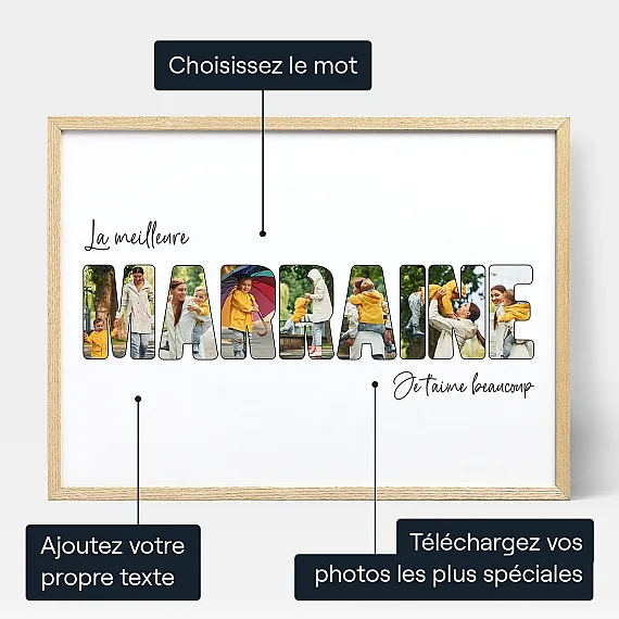 Fotocollage pour Marraine