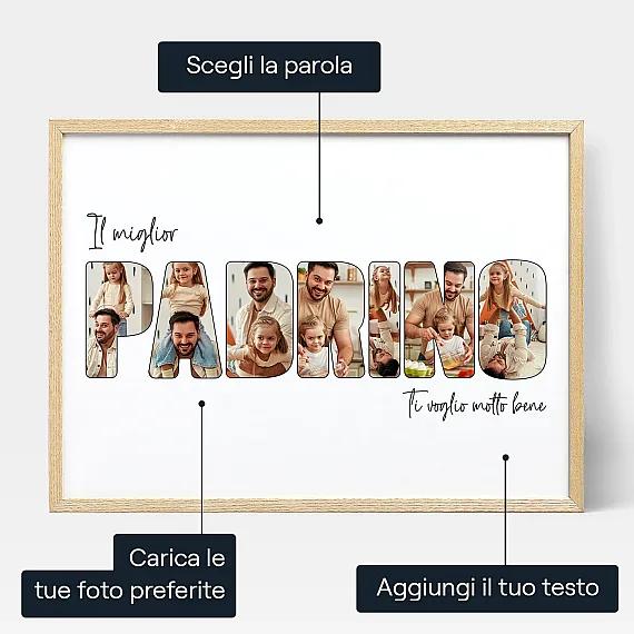 Fotocollage per Padrino