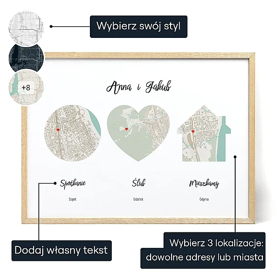 I Zyli Dlugo I Szczesliwie — personalizowany plakat artystyczny