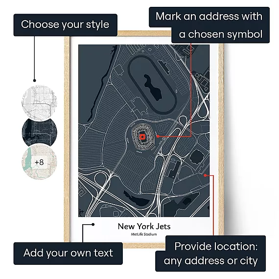 New York Jets - MetLife Stadium Map
