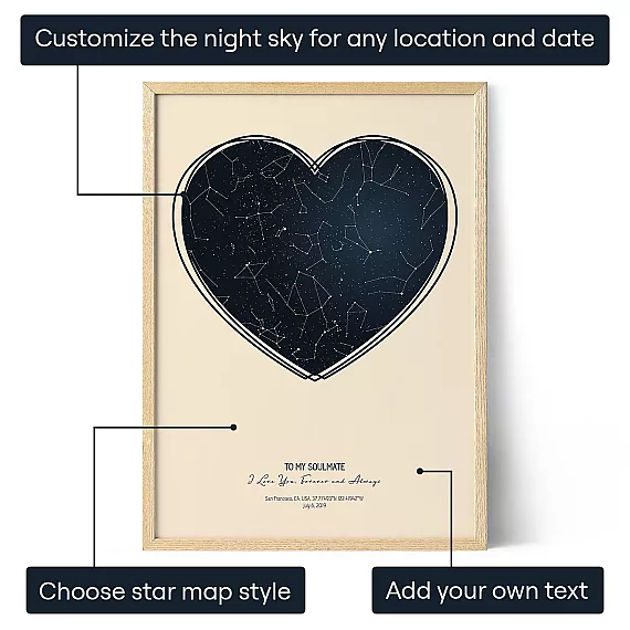 Naar Mijn Soulmate — gepersonaliseerde kunstprint