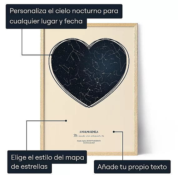 Para Mi Alma Gemela — impresión artística personalizada
