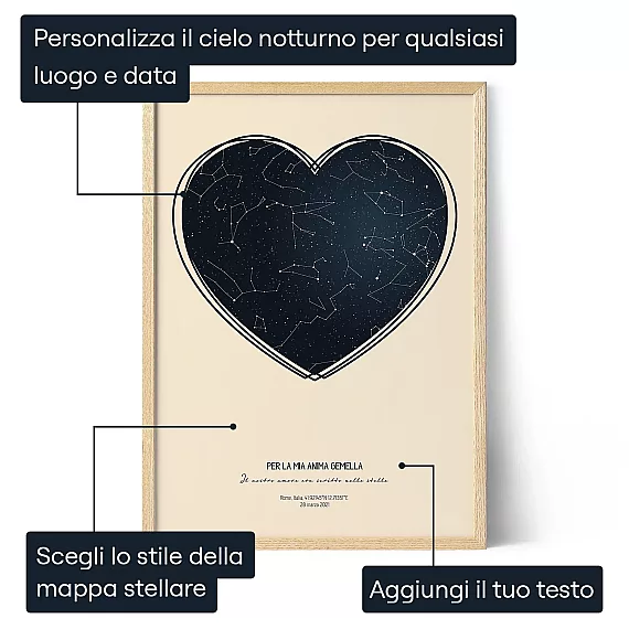 Alla Mia Anima Gemella — stampa artistica personalizzata