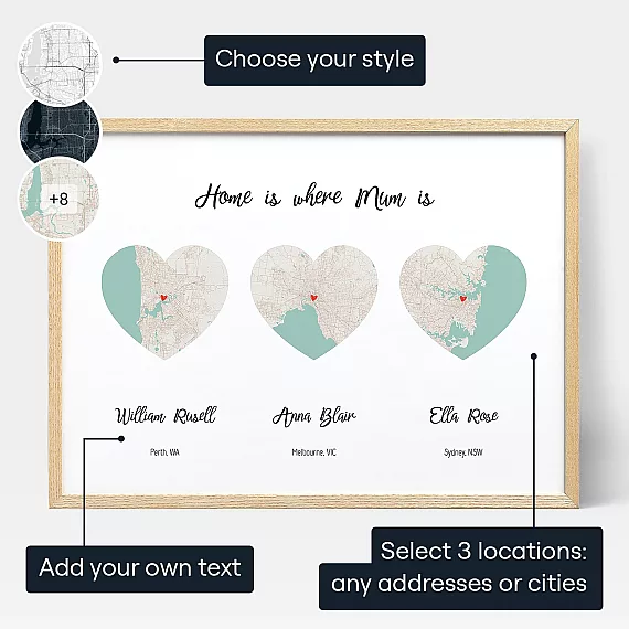 Long Distance Mum Map 3