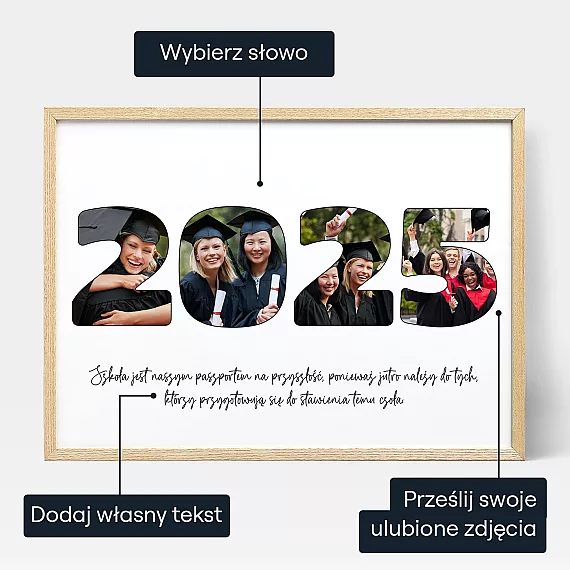 Kolaz Ze Zdjec Dla Absolwenta W Formie Napisu
