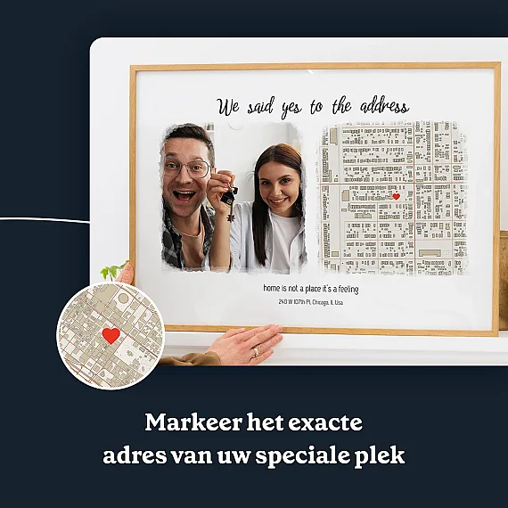 Wij zeiden Ja tegen het adres – Kaart met foto 5