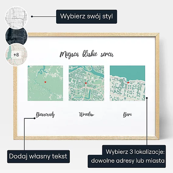 Miejsca Ktore Nazywalismy Domem — personalizowany plakat artystyczny