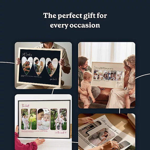 personalized photo letter collage
