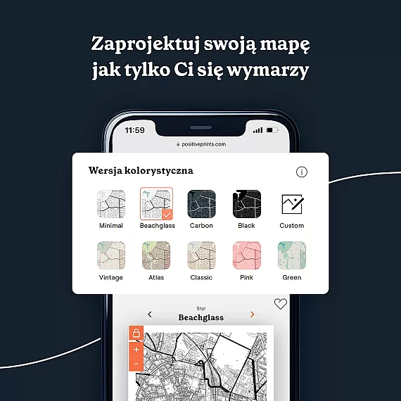 Początek Naszej Przygody Mapa ze Zdjęciem 4