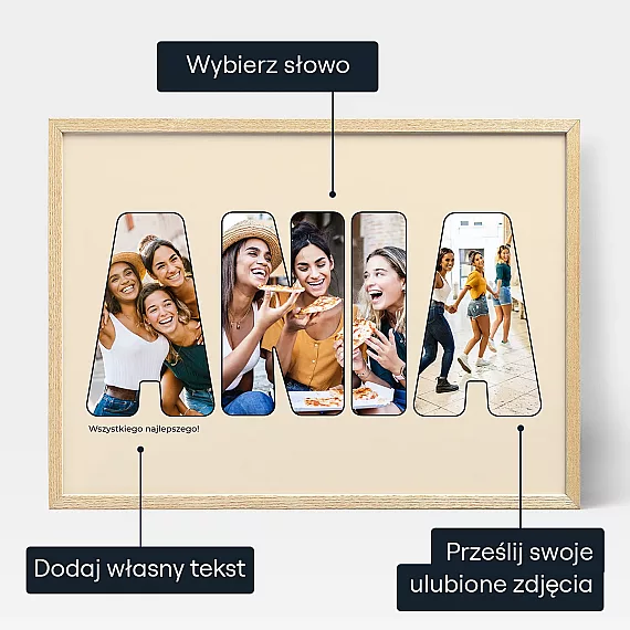 Imie Kolaz Ze Zdjec W Formie Napisu
