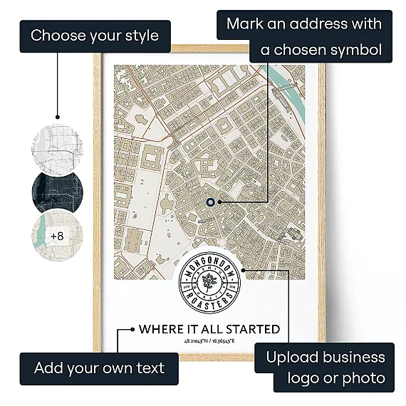 Personalized Business Location Map 3