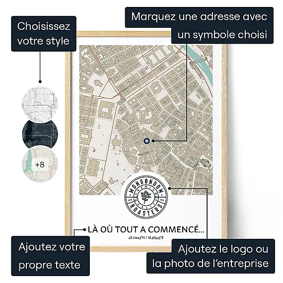 Carte Personnalisée de Localisation d’Entreprise 3
