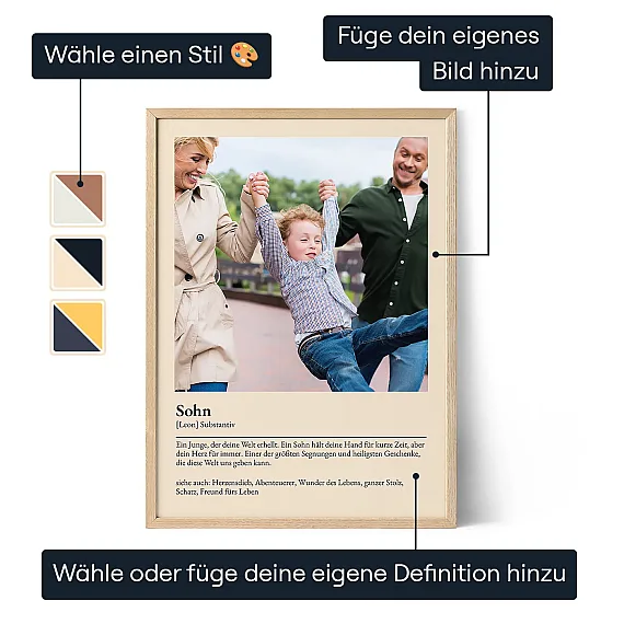 Sohn Poster mit Definition 3