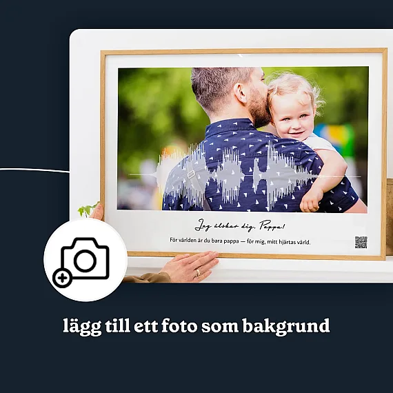 Jag älskar dig pappa-ljudvågskonst 5