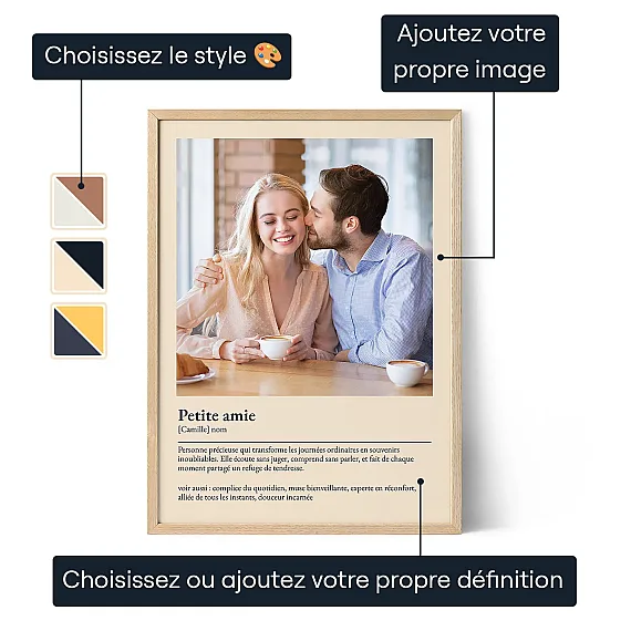 Définition de Petite amie – Affiche personnalisée 3