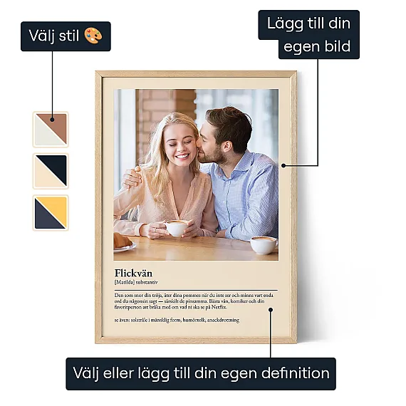 Flickvän definition affisch 3