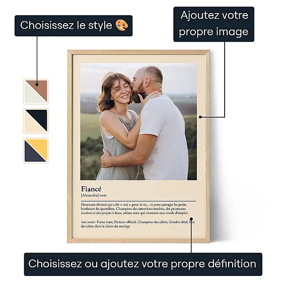 Définition de Fiancé – Affiche personnalisée 3