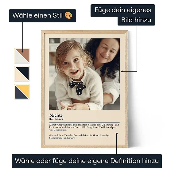 Poster für deine Nichte mit Definition 3
