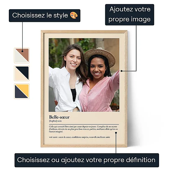 Définition de Belle-sœur – Affiche personnalisée 3