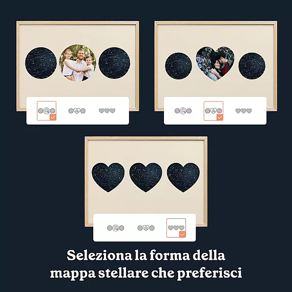 IT 6 Mappa Stellare Tripla con foto froma