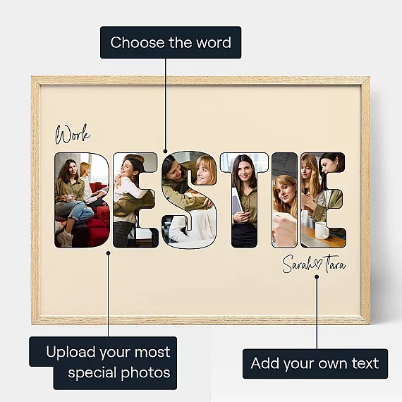 EN_3_Work Bestie – Letter Photo Collage