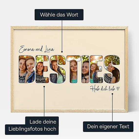 DE_3_Besties – Buchstaben Collage