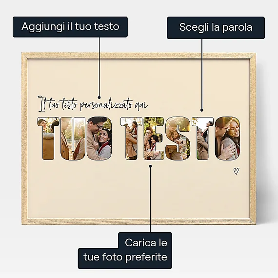 Collage Di Foto A Forma Di Lettere