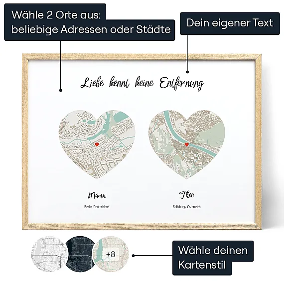 Liebe Kennt Keine Entfernung Deine Karte Fuer Mama - Schweiz