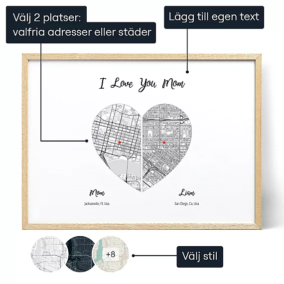 Mamma Och Barn Karta — personlig present till henne