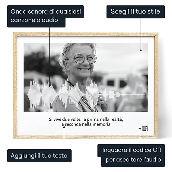 Onda Sonora Per Ricordare Qualcuno — stampa personalizzata onda sonora