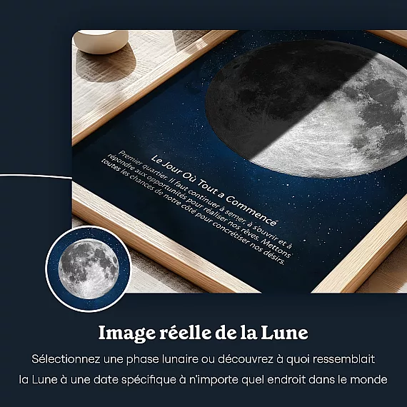 FR_03_Affiche d’Art de la Lune – Premier Quartier