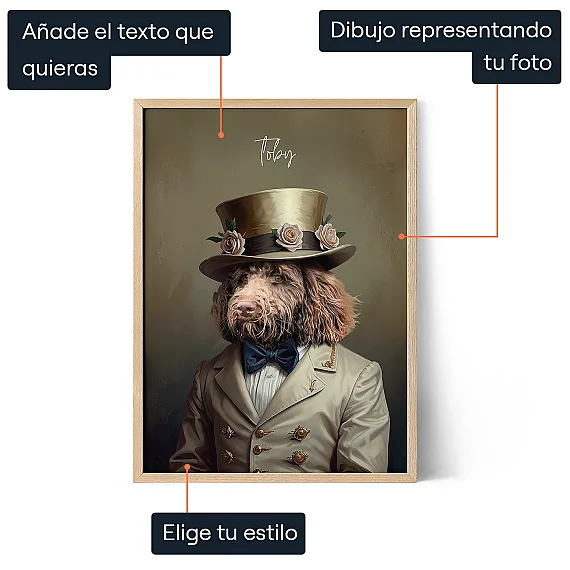 Retrato Real de perro
