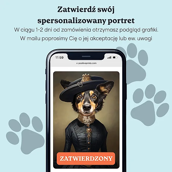 Królewski portret psa