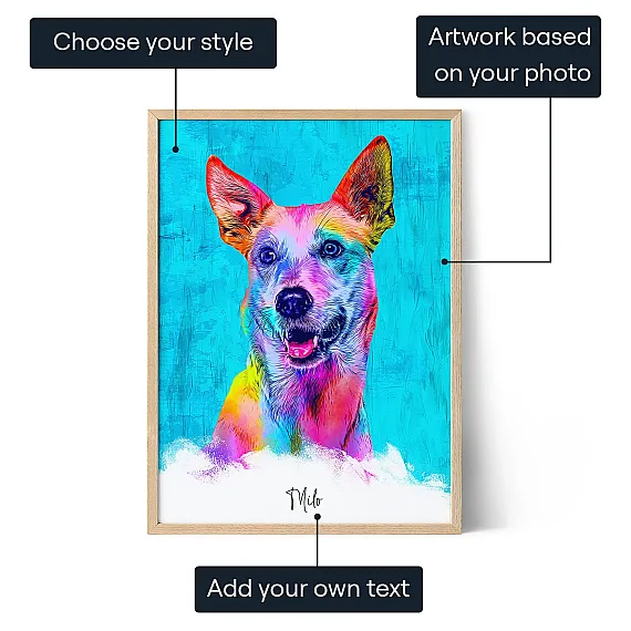 Pop Art Dog Portrait