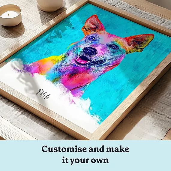 pop art dog poster
