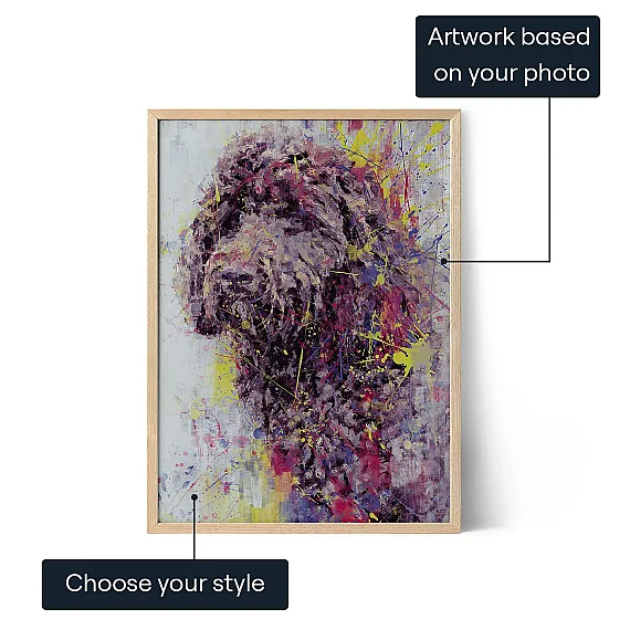 Abstract Dog Portrait