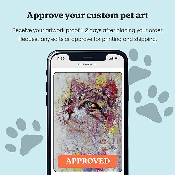 Abstract Cat Portrait
