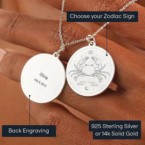 Cancer Zodiac Necklace (7)