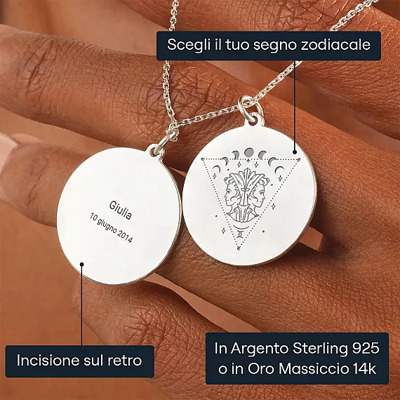 Collana Zodiaco Gemelli