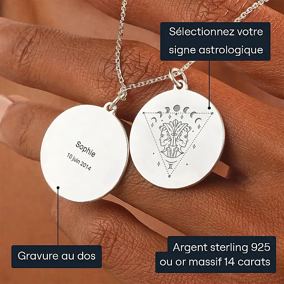 Collier Signe Astrologique Gémeaux